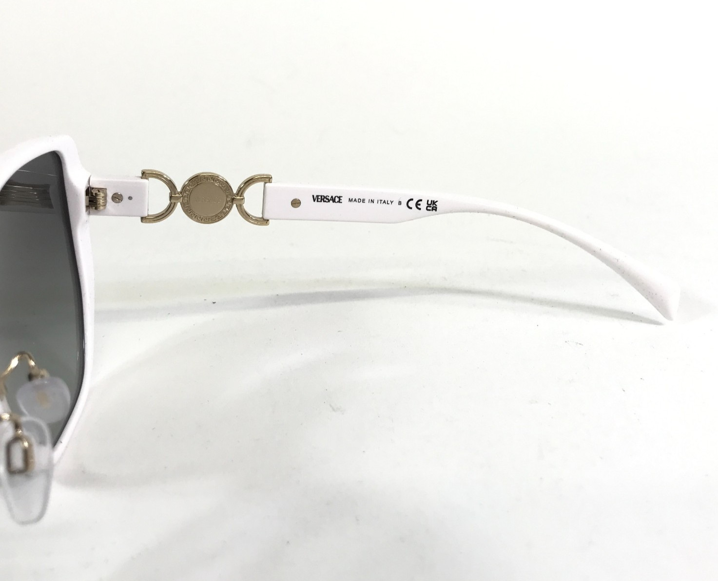 Versace Sunglasses MOD.4449-D 314/11 White Butterfly Frames Gray Gradient Lenses