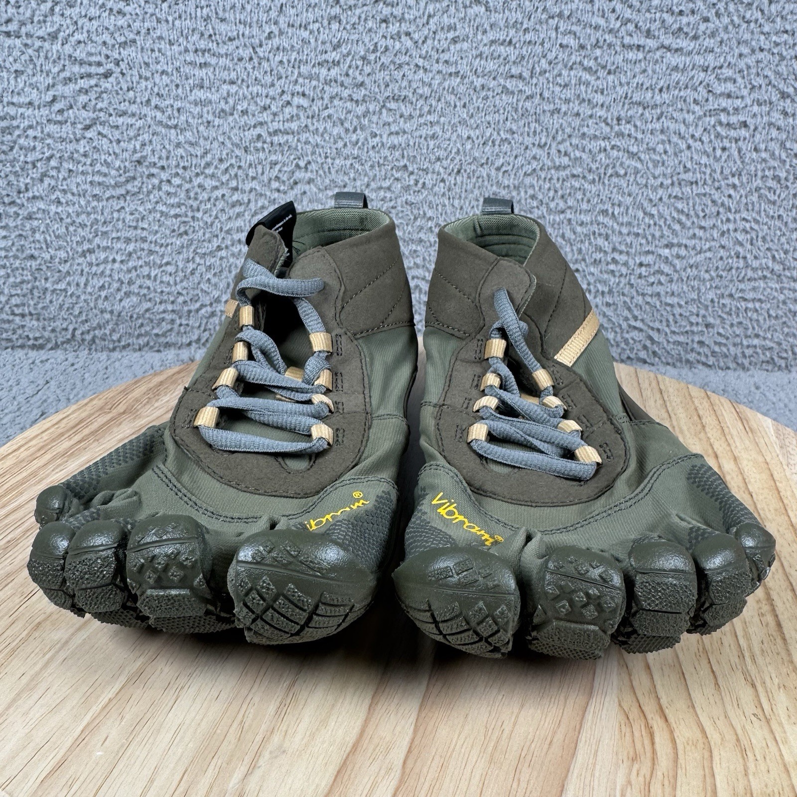 Vibram V-Trek Mens 44 US 10.5/11 Military Dark Grey Wool Blend Hiking Barfoot