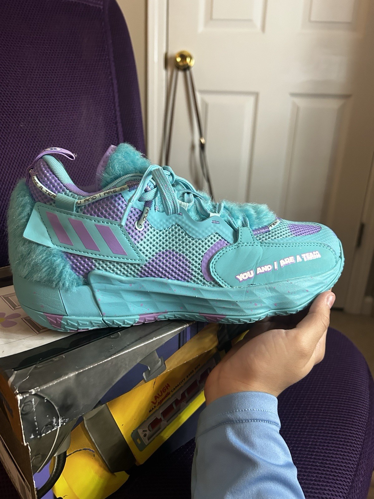 Monsters Inc. x adidas Dame 7 EXTPLY “Sulley” | Men’s Size 8