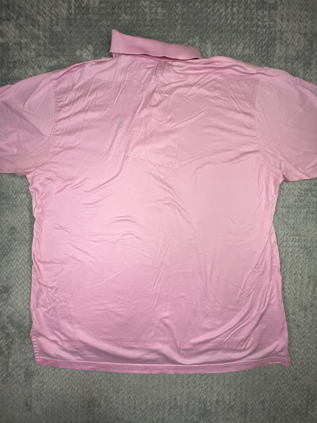 Peter Millar Waterville Golf Links Top 100 Polo Shirt Mens 2XL Pink Cotton