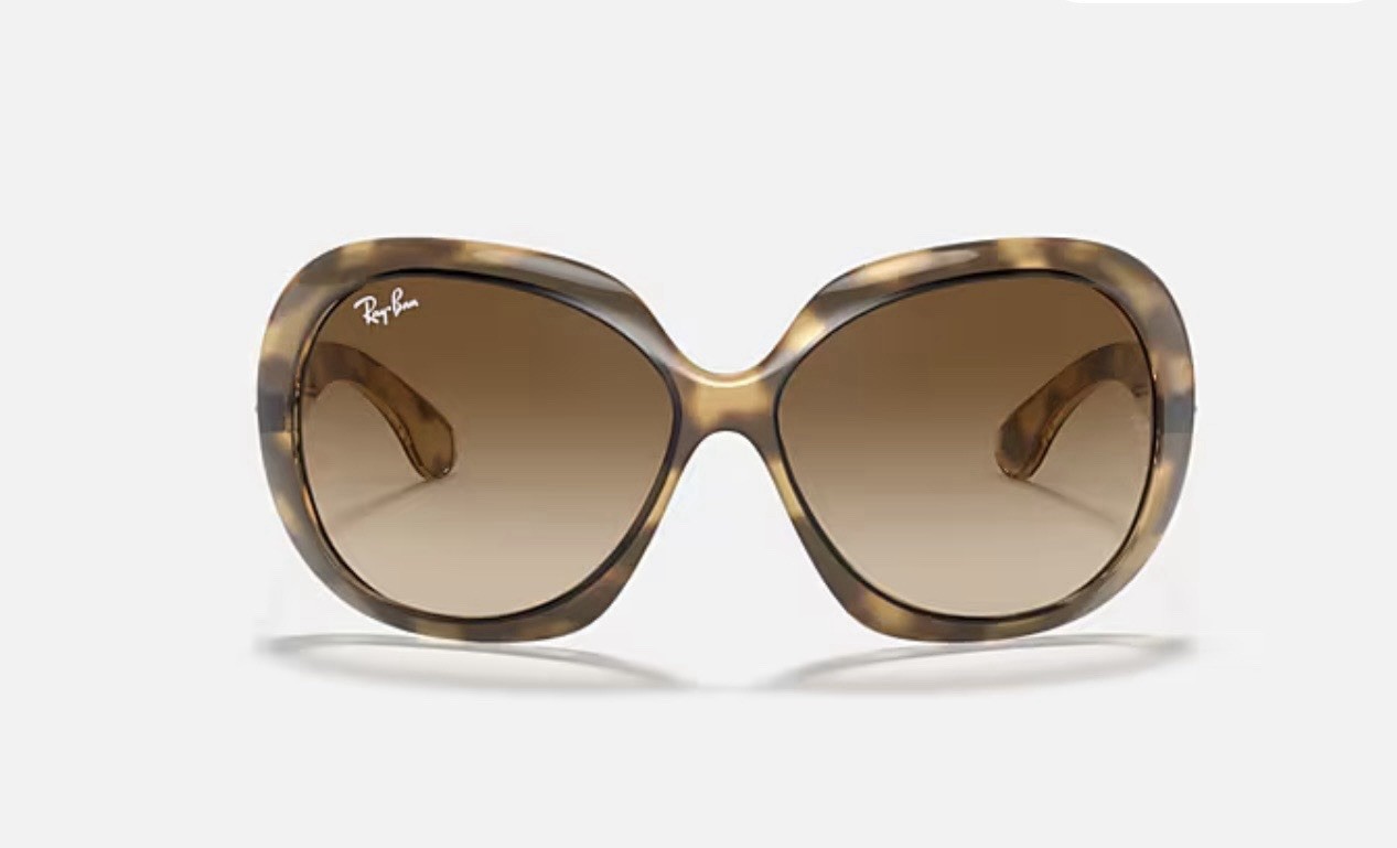 RAY-BAN JACKIE OHH II BUTTERFLY SUNGLASSES HAVANA BROWN GRADIENT RB4098 642/13
