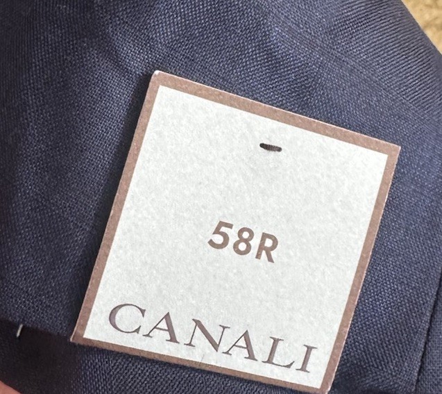 CANALI Dark Navy Windowpane Check Suit Super 160’s EU 58/US 46R MSRP $2495