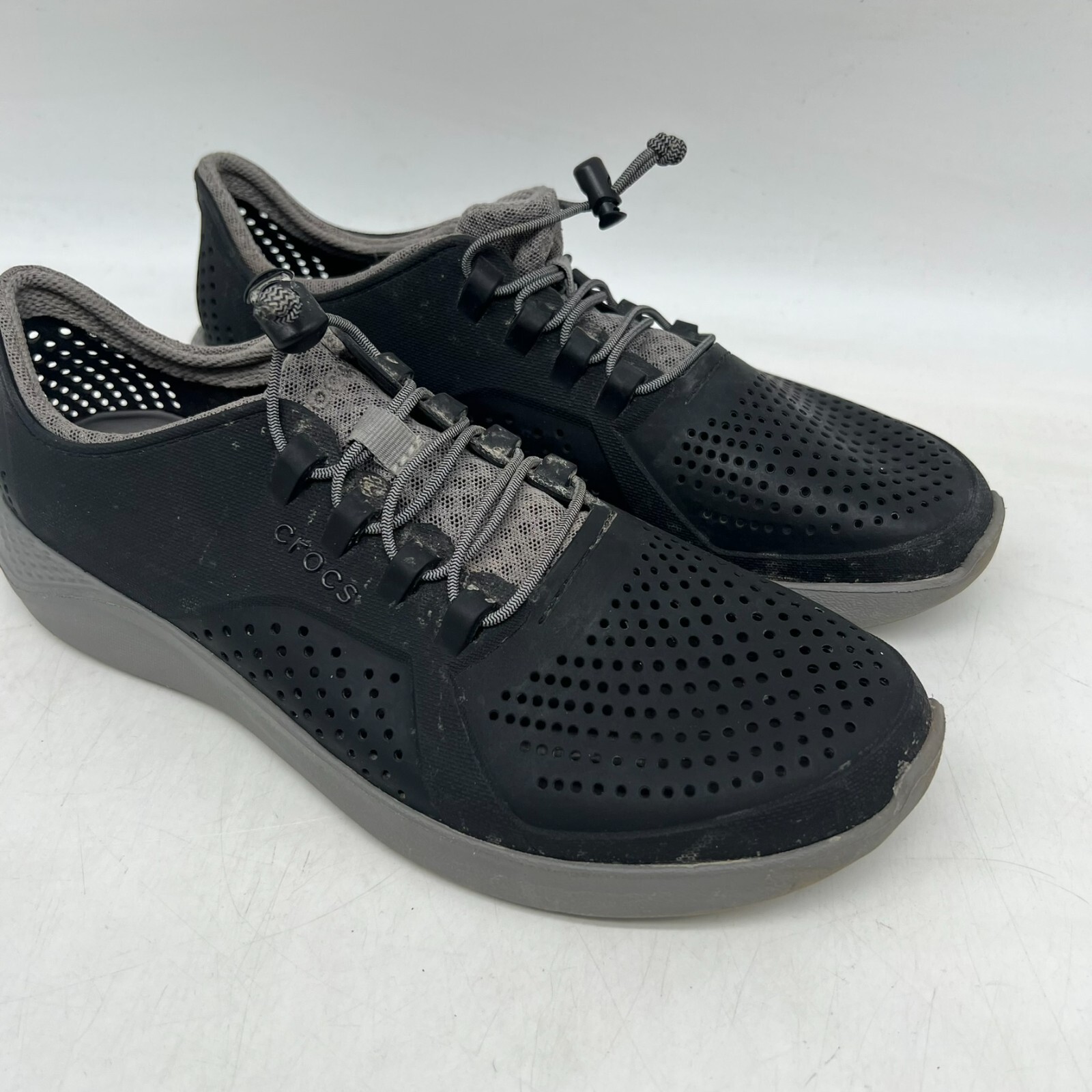 Crocs Men’s Shoes Size 9 M9 Literide Pacer Sneaker Black Lightweight Flexable