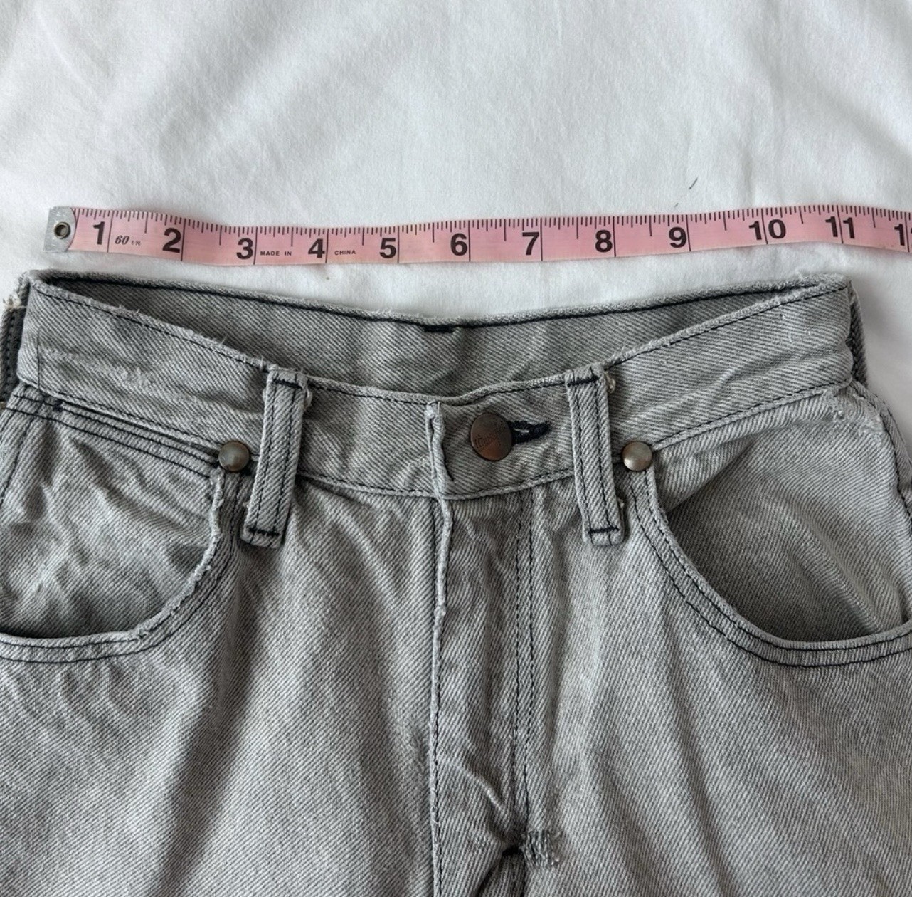 Wrangler Cowboy Cut Gray Light Wash Straight Leg Jeans Regular Fit 5-Pocket