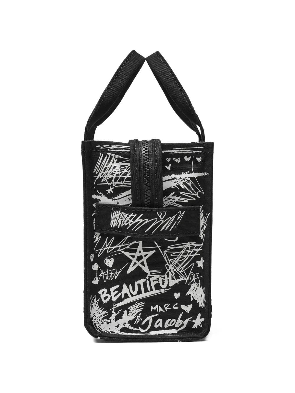 MARC JACOBS – Women Punk Scribble Canvas Small Tote Bag