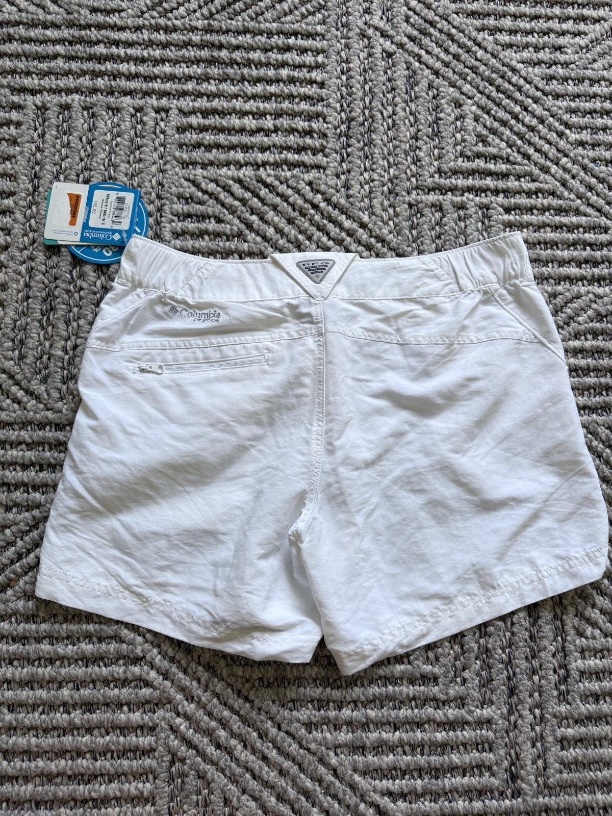 Columbia Coral Point II Shorts PFG White Omni-Shade/Omni-Wick Women’s Sz M NWT