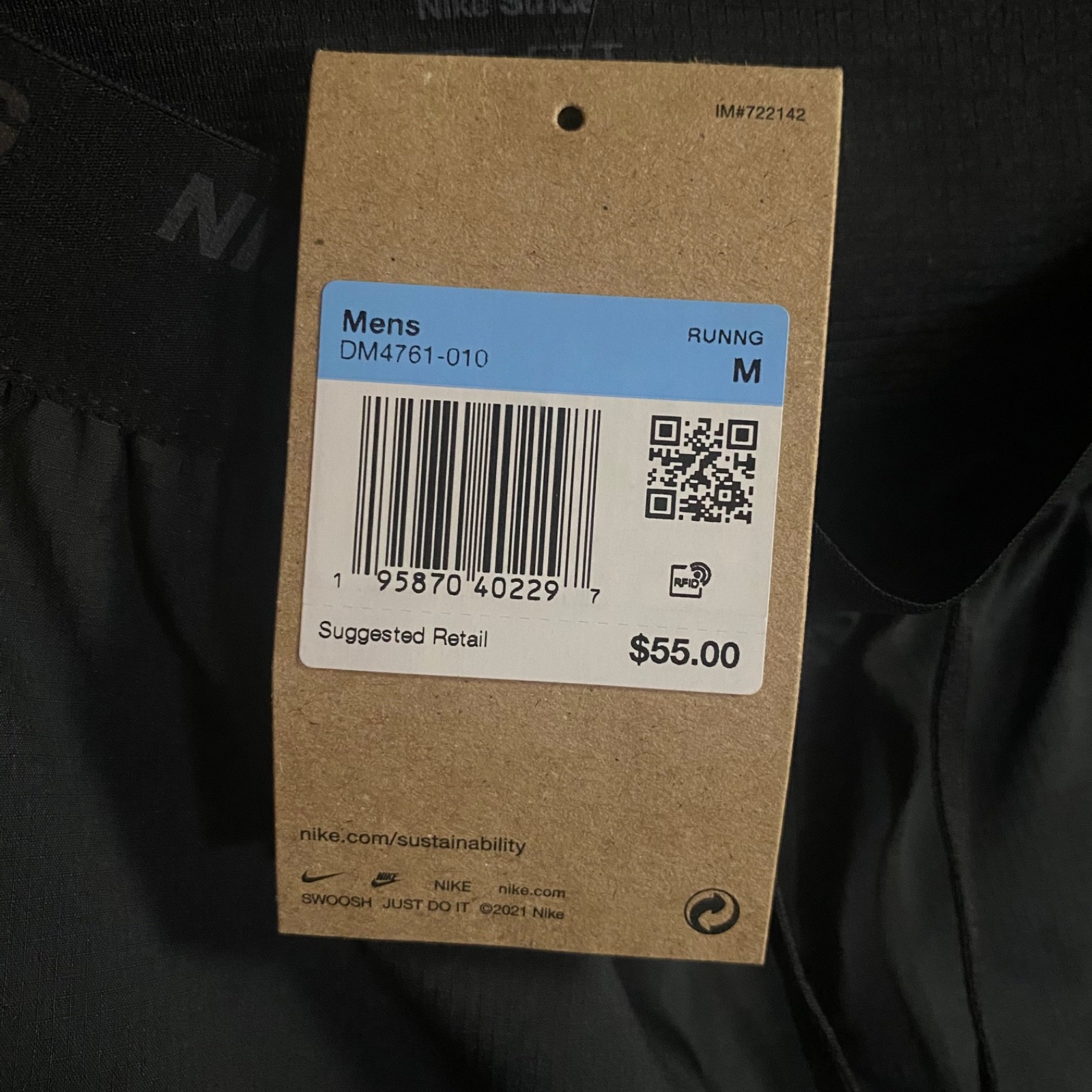 Nike Stride Dri-FIT Mens 7″ Brief-Lined Running Athletic Shorts Black DM4761-010