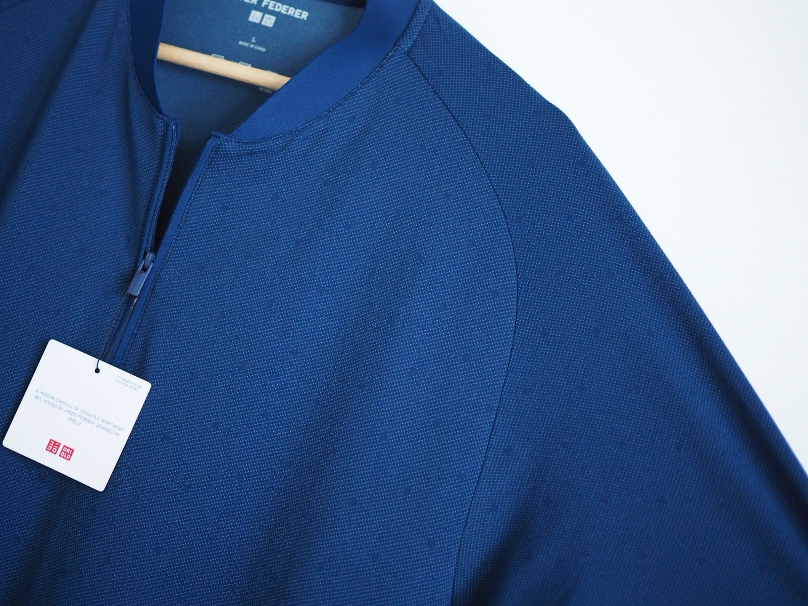 Roger Federer Dry Ex Performance Polo Uniqlo Activewear Tennis Top Size XL