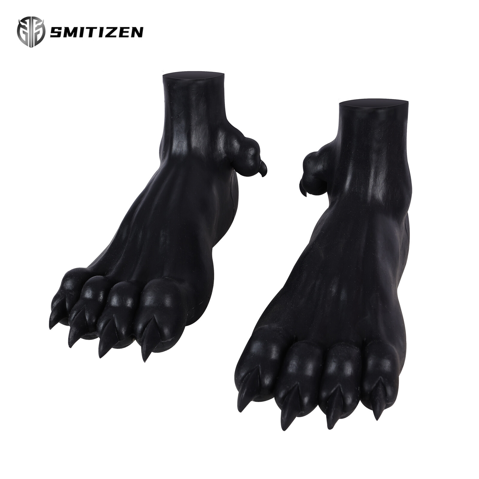 Smitizen Silicone Black Beast Paw Monster Feet Realistic Skin Paw for Cosplay