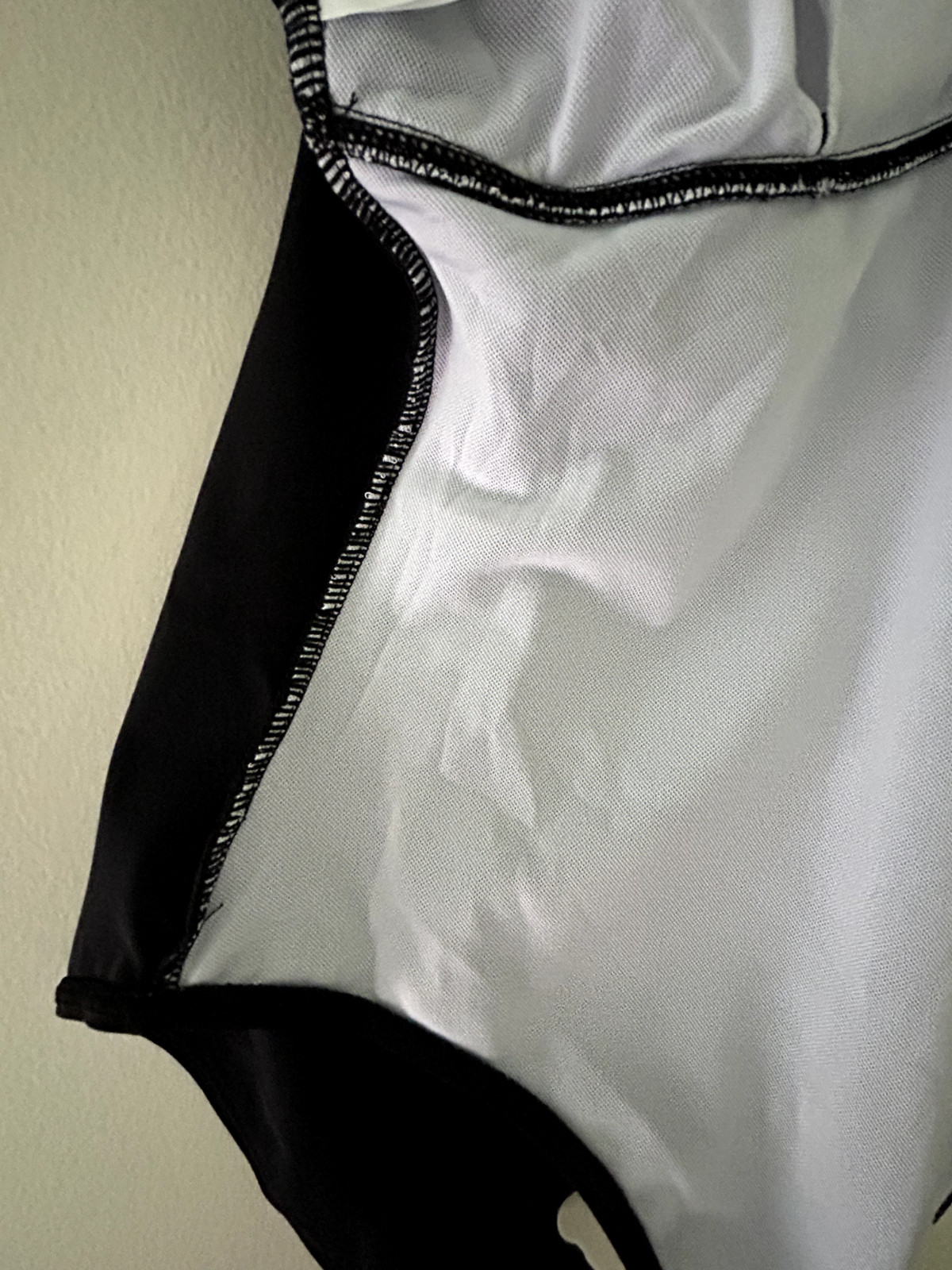 Tummy Control One Piece Women Swimsuit with V Neck Black Beach Pool Bathing