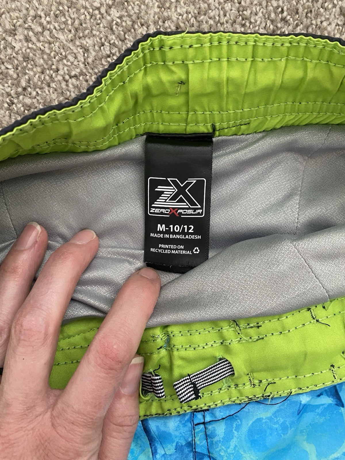 Boys Zero X Posur Swim Trunks Size 10/12