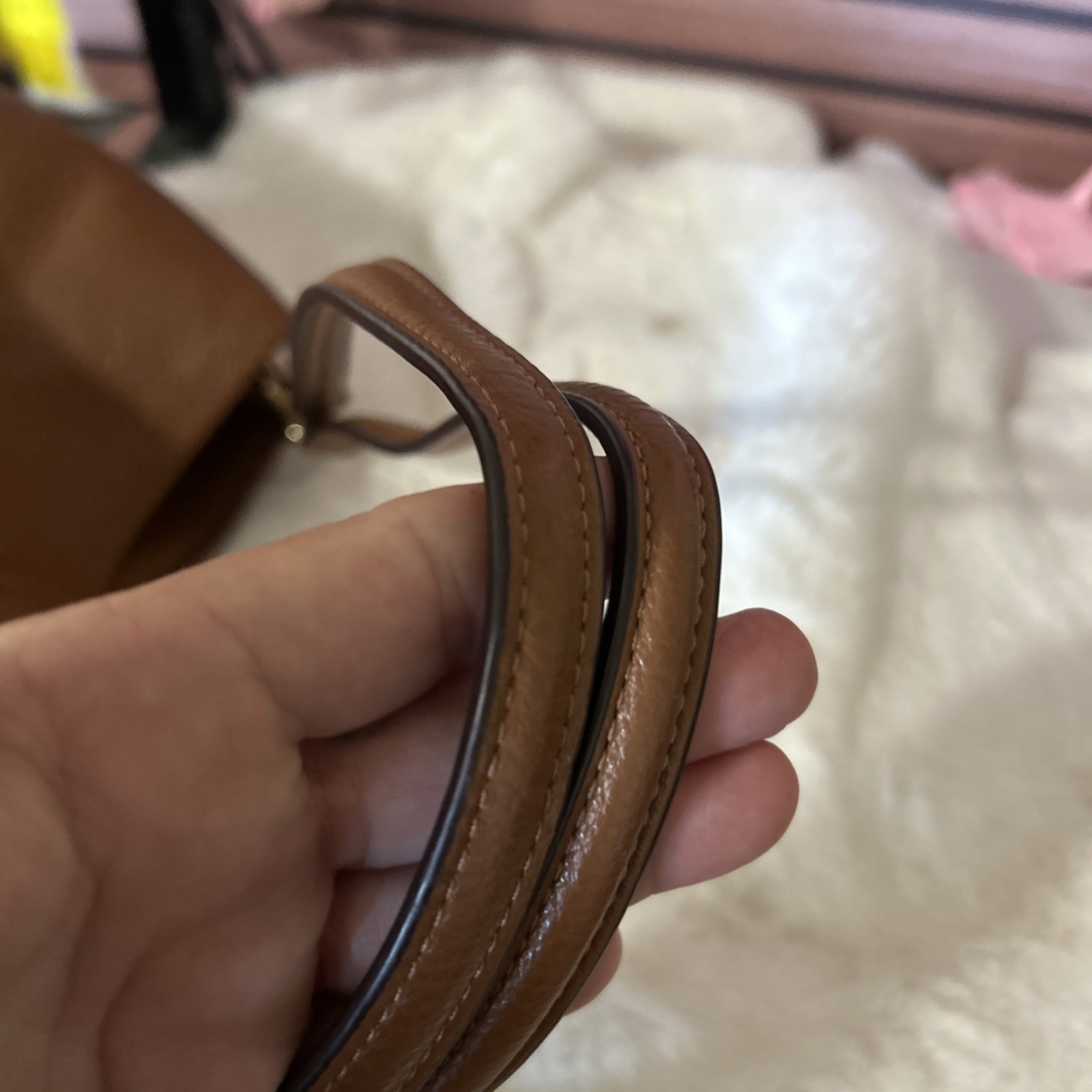 Coach Madison Phoebe 26224 Brown Pebbled Leather Hobo Shoulder Bag Purse