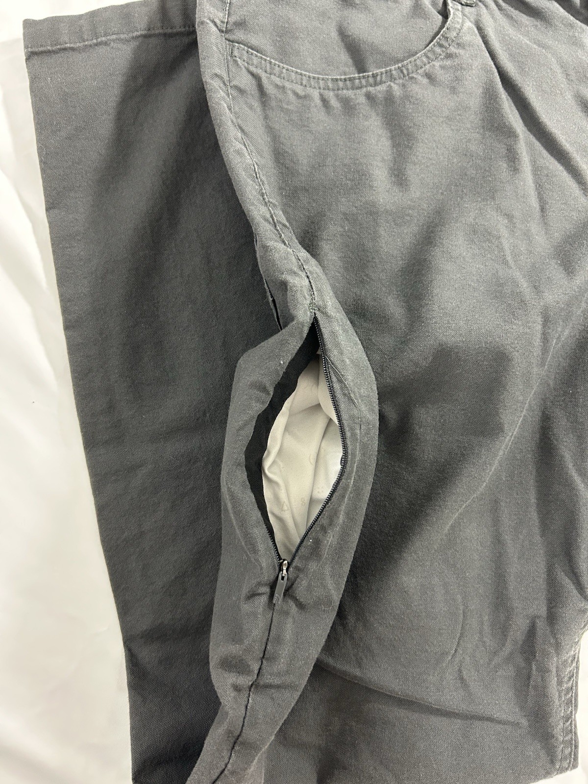 The North Face Mens Jeans 36×30 Regular Fit Straight Charcoal Gray Wash Logo