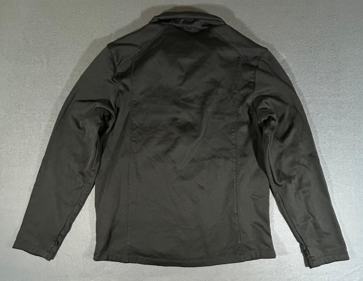 Dunkin Donuts Jacket Black Full Zip Port Authority Fleece Lined Size M