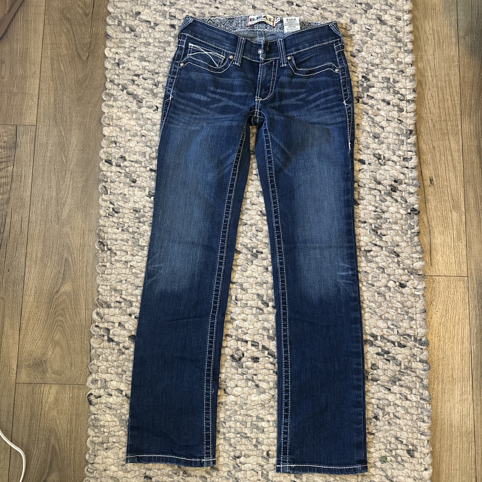 Ariat Real Denim Jeans Women’s 27L (actual 28) Straight Leg