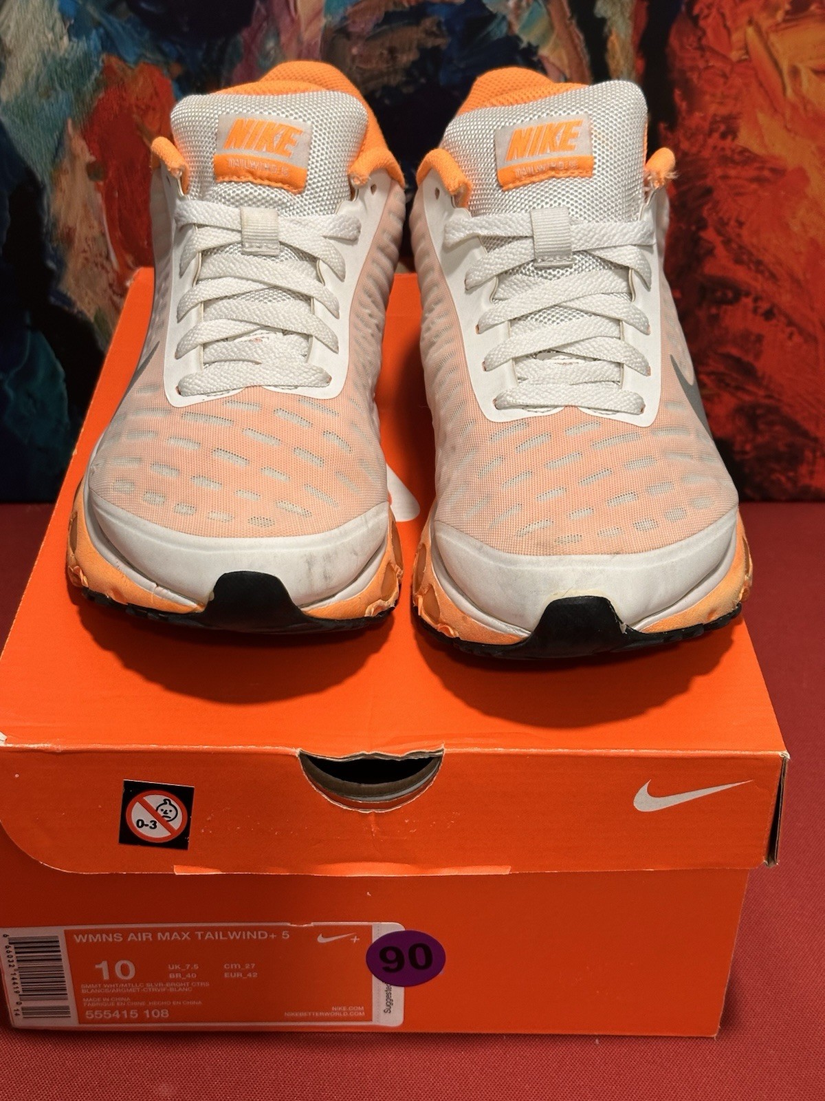 Nike Air Max Tailwind+ 5 Mesh and Synthetic Women’s Running Shoes, 555415 108