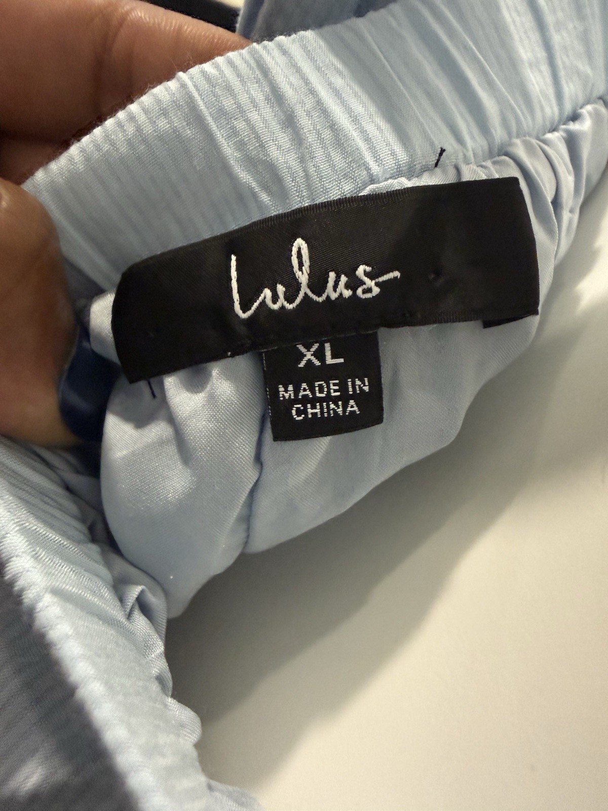 Lulus Blue Halter Backless Tiered Tie-Back Maxi Dress XL Regular