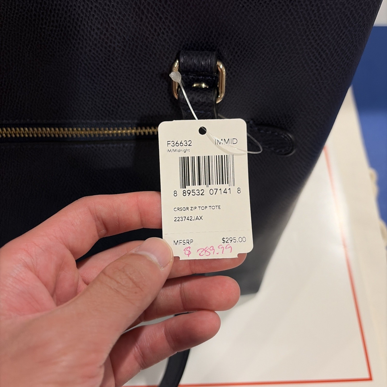 Coach Gallery Tote Shoulder Bag – Navy BRAND NEW Condition