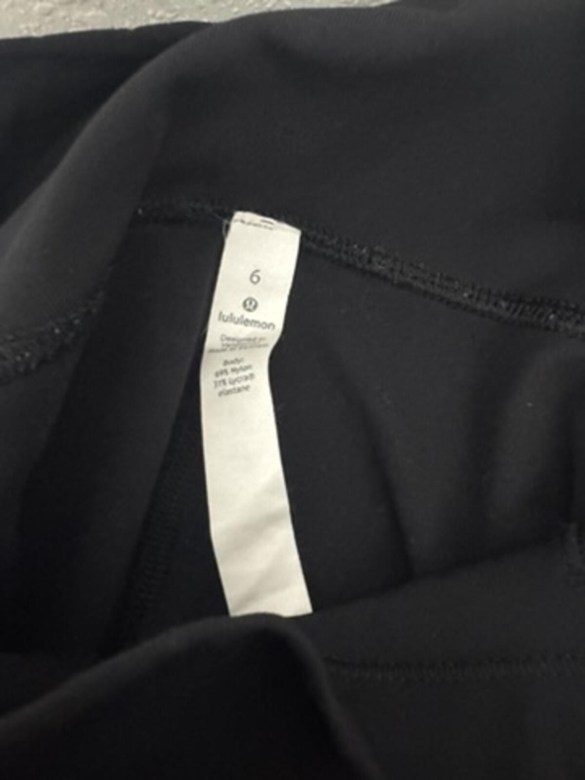 Lululemon Black High-Rise Leggings Size 6