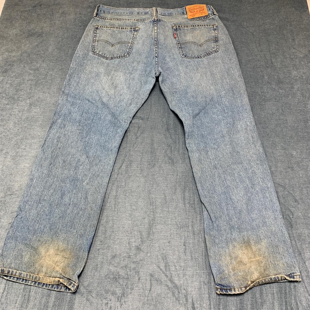 Levi’s 569 Jeans Men 36×30 Blue Denim Light Wash Workwear Loose Fit Straight Leg