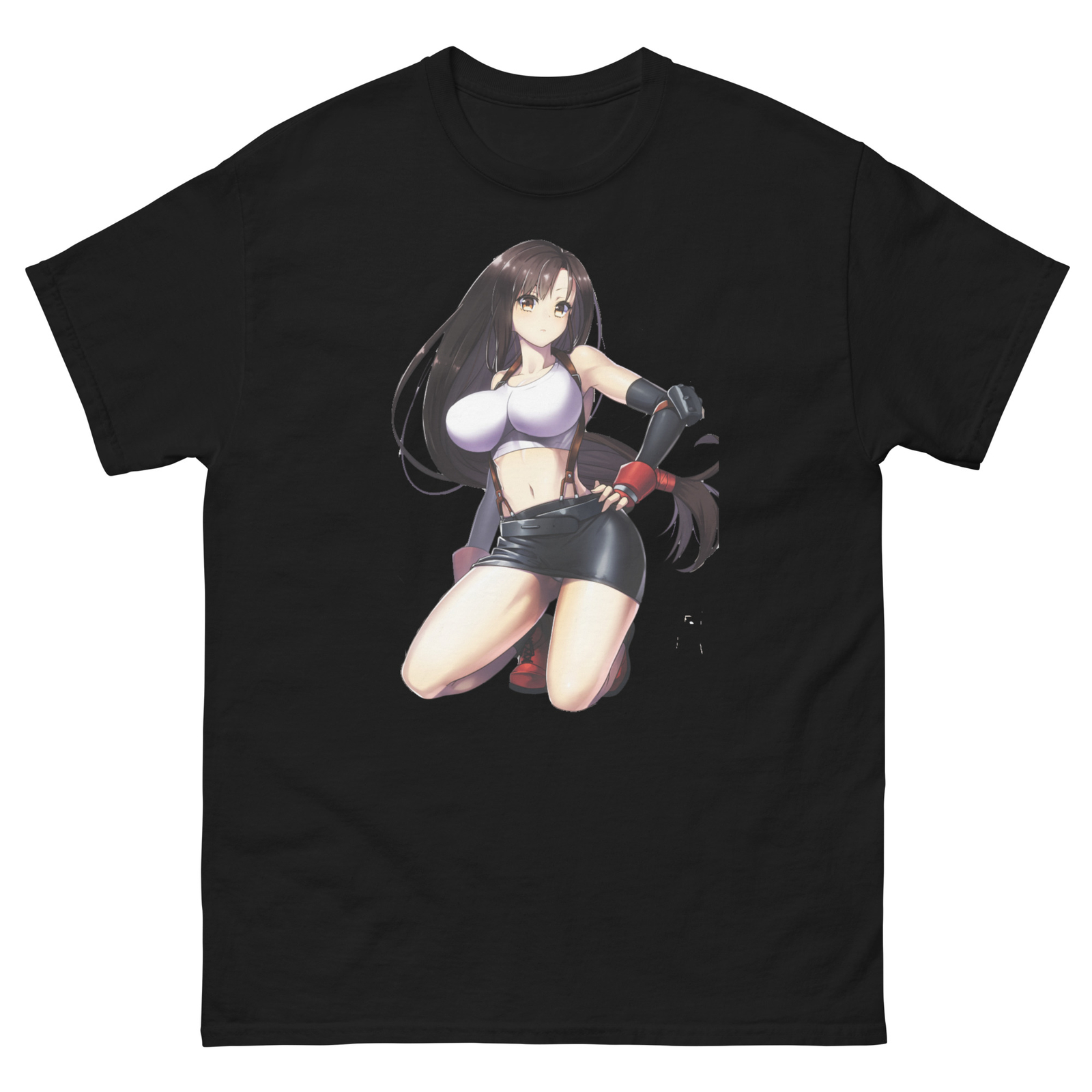 New Japanese Waifu Manga Anime Kawaii Tifa Men’s T Shirt S-3XL Assorted Colors
