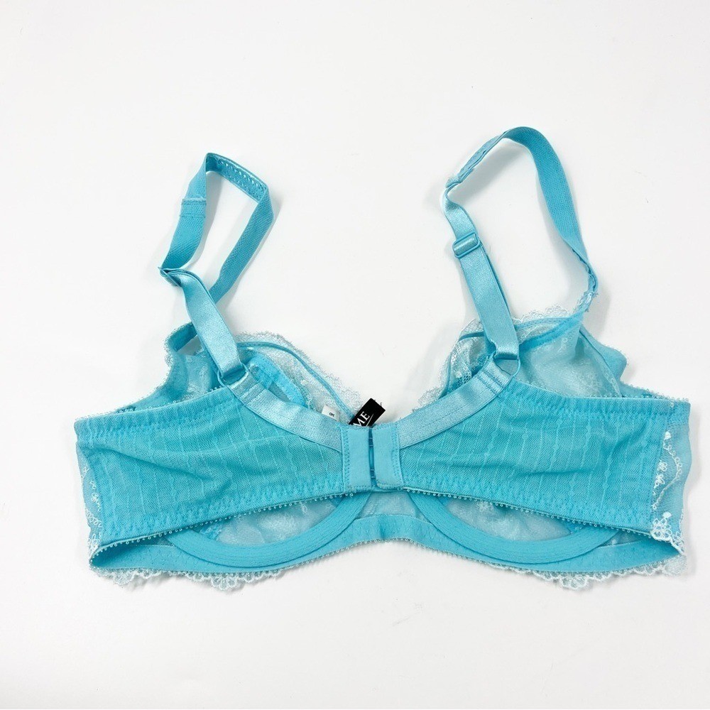 ✅ ADORE ME TURQUOISE AND WHITE LACE BRA WITH UNDERWIRE SIZE 34D