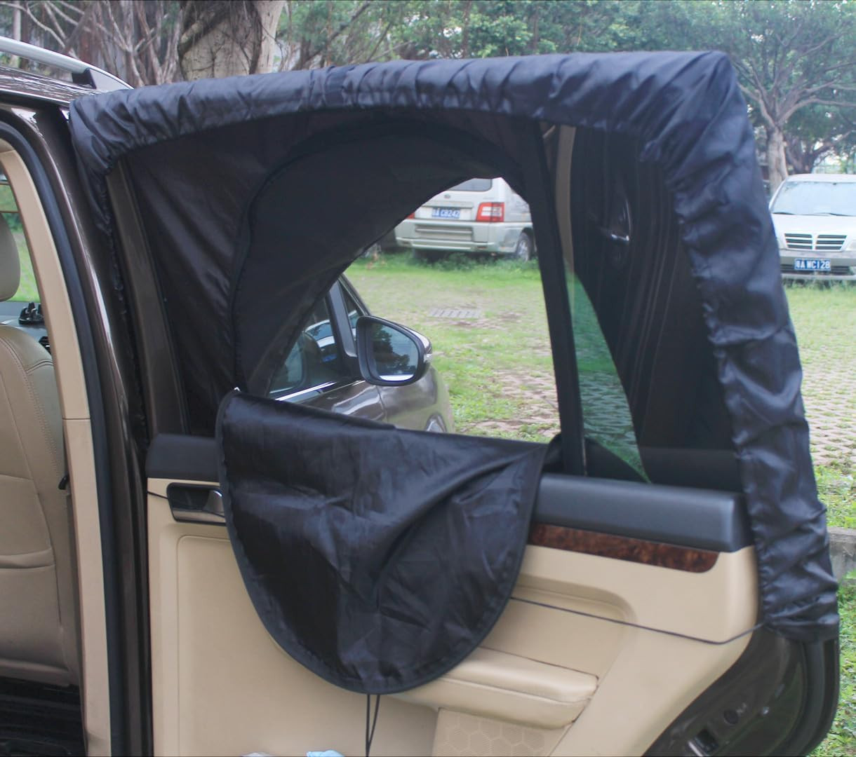 MC&SA Window Tent SUV Tent Screen Mesh Sun Shade Cover Sleep in Car Air Flow in