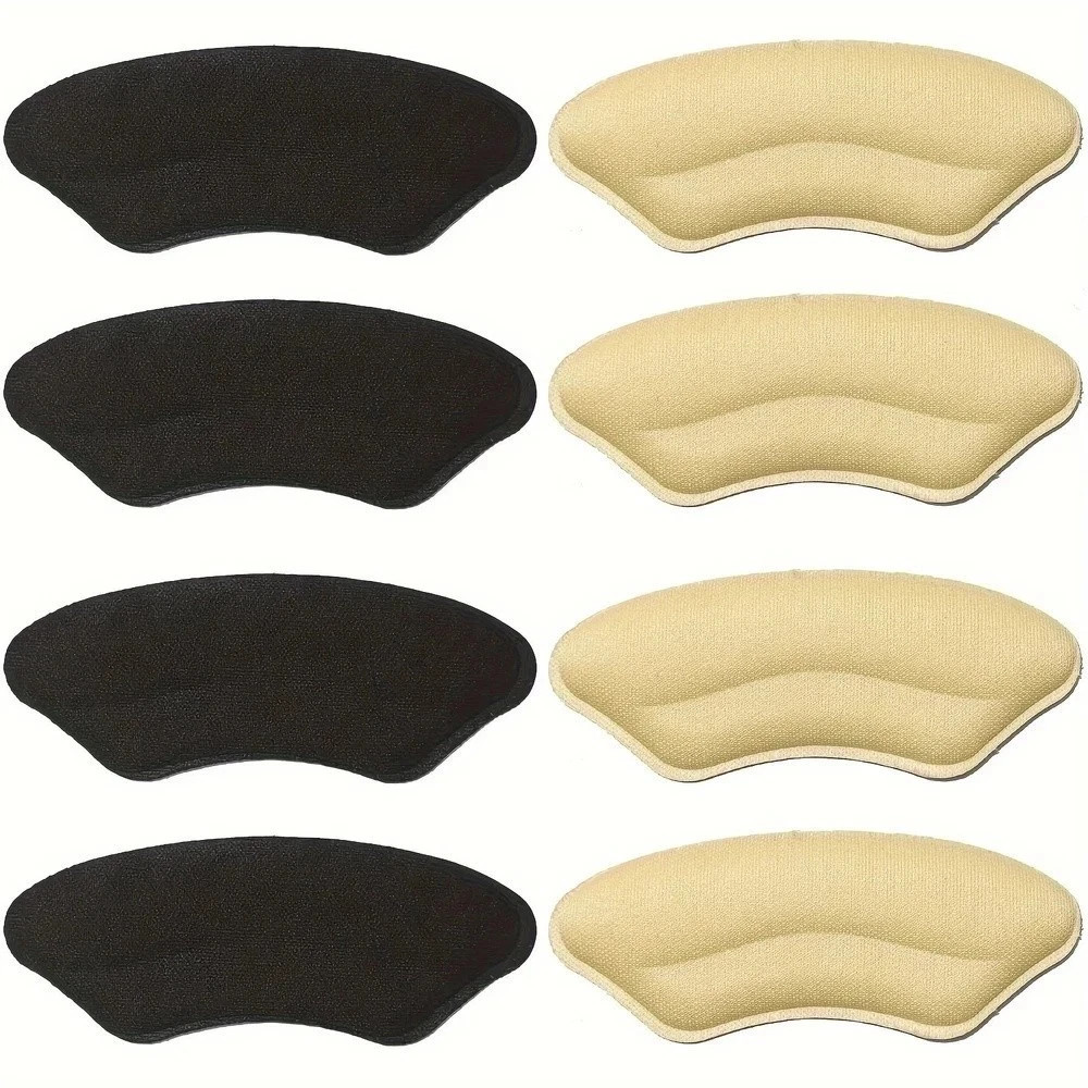8-Pack Heel Pads for Too Big Shoes Self-Adhesive Heel Protectors Heel Inserts