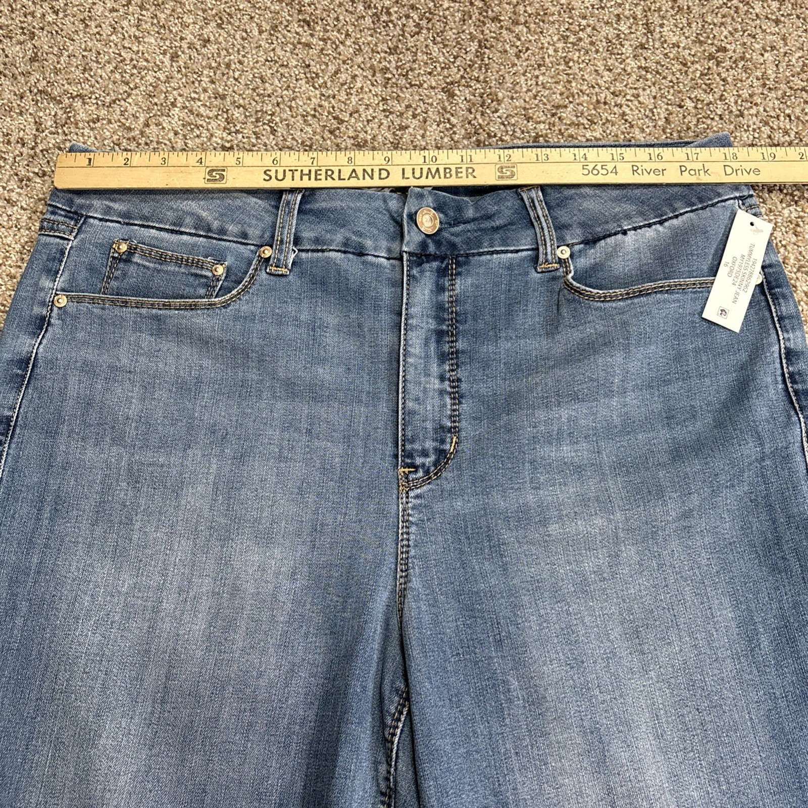 Seven7 Women’s Tummyless Stretch Skinny Jean Size 16 Fits 36 X 29 NEW