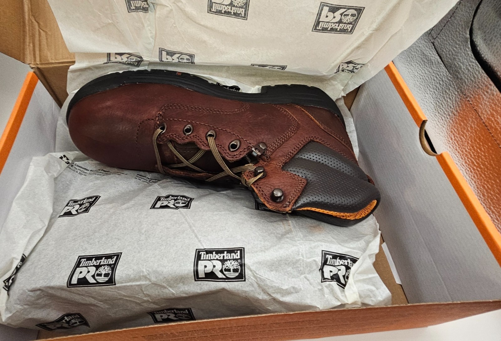 Timberland PRO Titan 6″ Alloy Safety Toe Work Boots Brown Leather Men’s Size 11