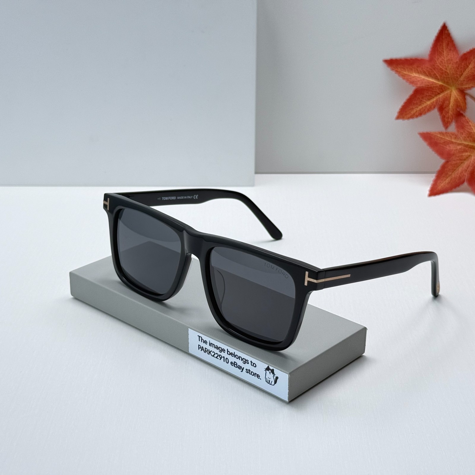 Tom Ford TF906 Square Sunglasses Black Frame Grey Lens 56-17-145 Men
