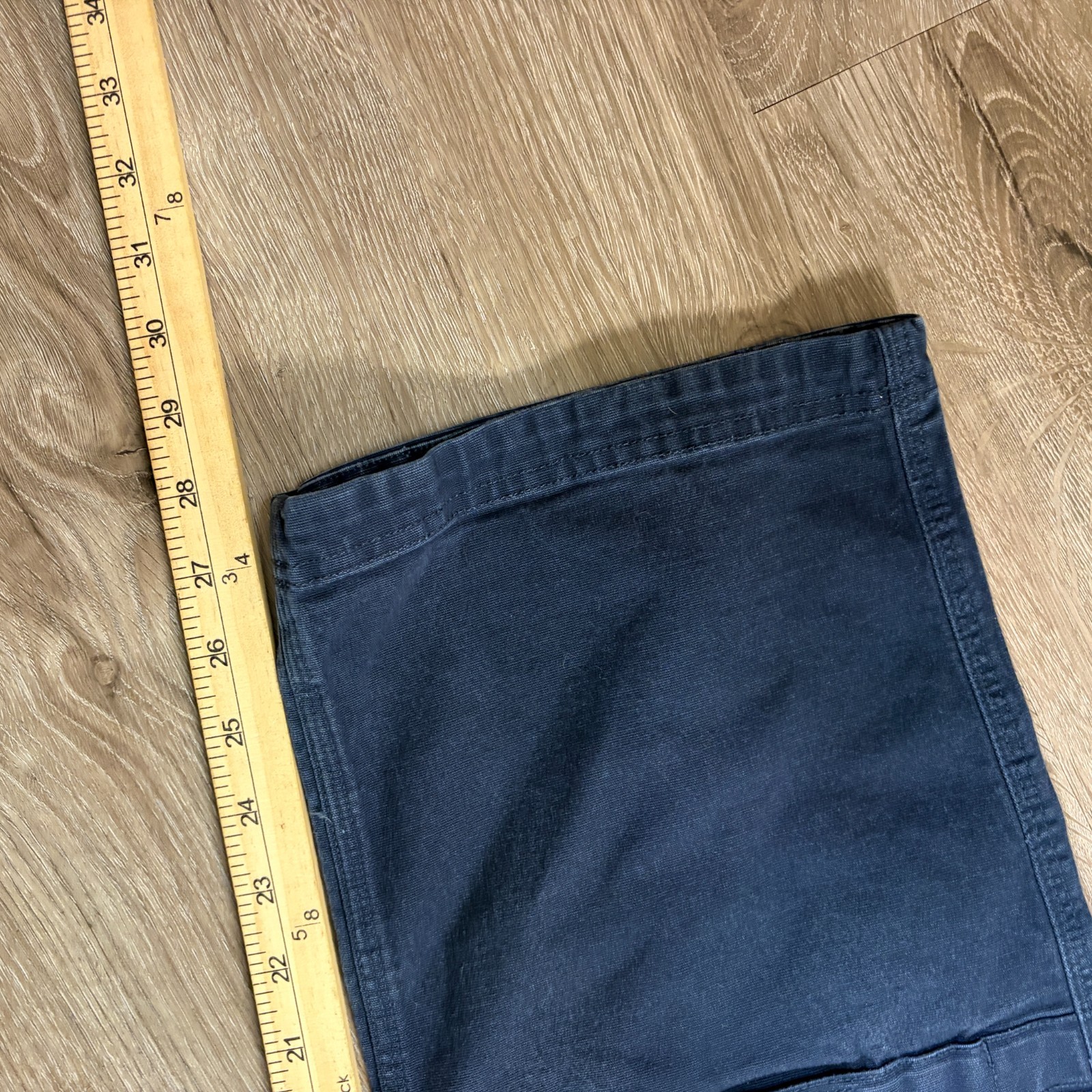 Duluth Fire Hose Standard Fit Ultimate Cargo Pants 42×30 Navy Blue Canvas