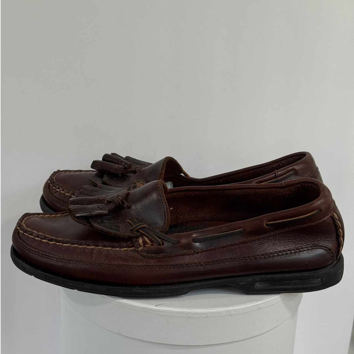 Sperry Top Sider Tremont Tassel Loafers Mens 9W Brown Leather Kiltie Shoes Dress