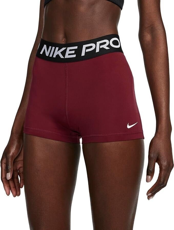 NWT Size S,M,L Women’s Nike Pro 365 3″ Compression Short Beetroot CZ9857-638