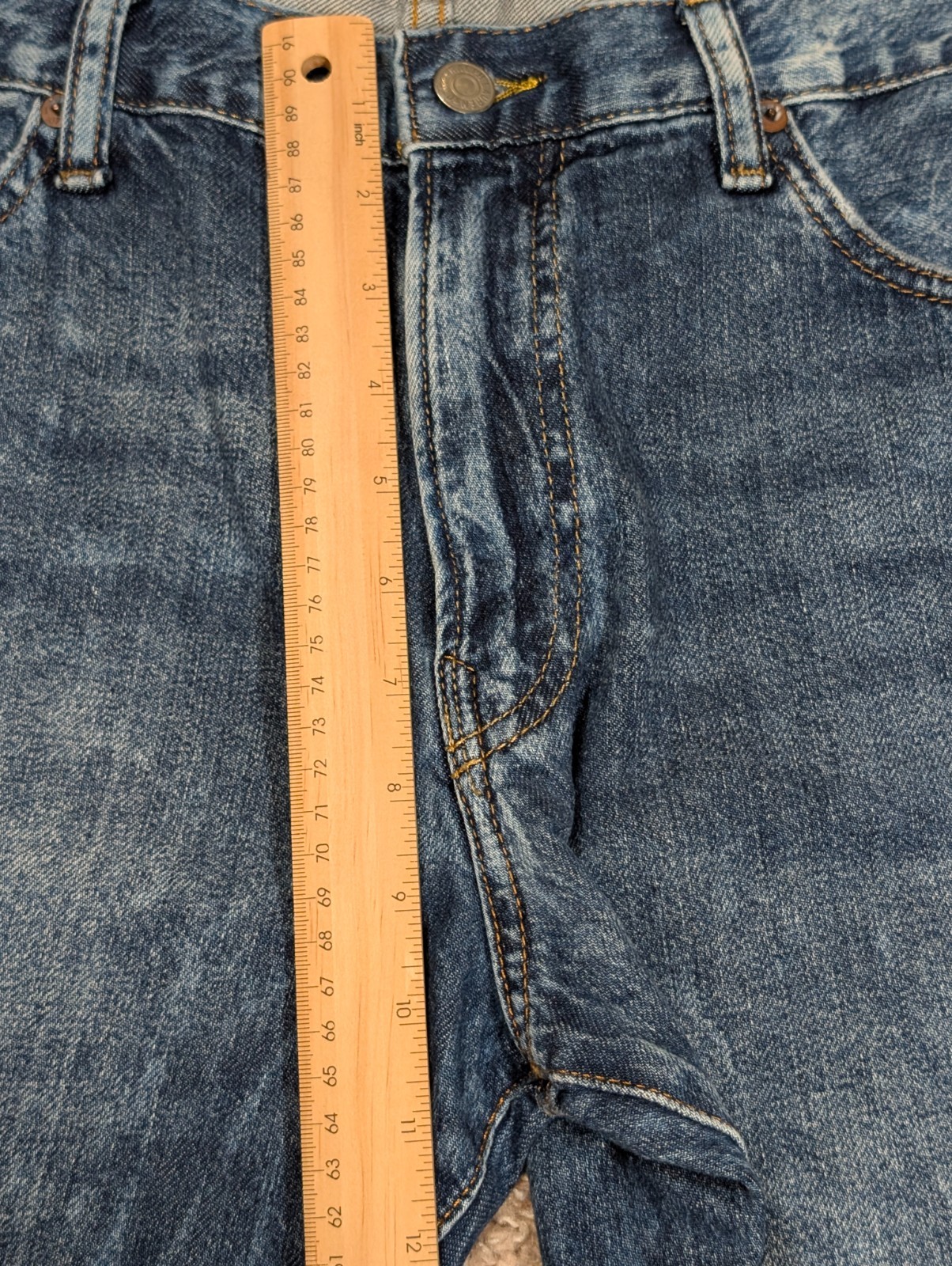 Polo Ralph Lauren Sullivan Medium Blue Acid Wash Men’s 36×30 Denim Jeans