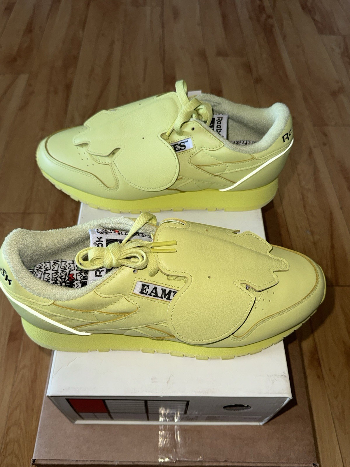 Reebok Classic Leather Eams Elephant Cool Aloe Low-Top Sneakers