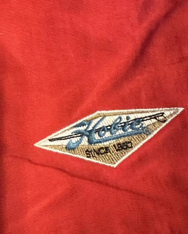 Vintage 80s Hobie Shorts Swim Trunks Red W Trim Surf Size 34 Made In USA