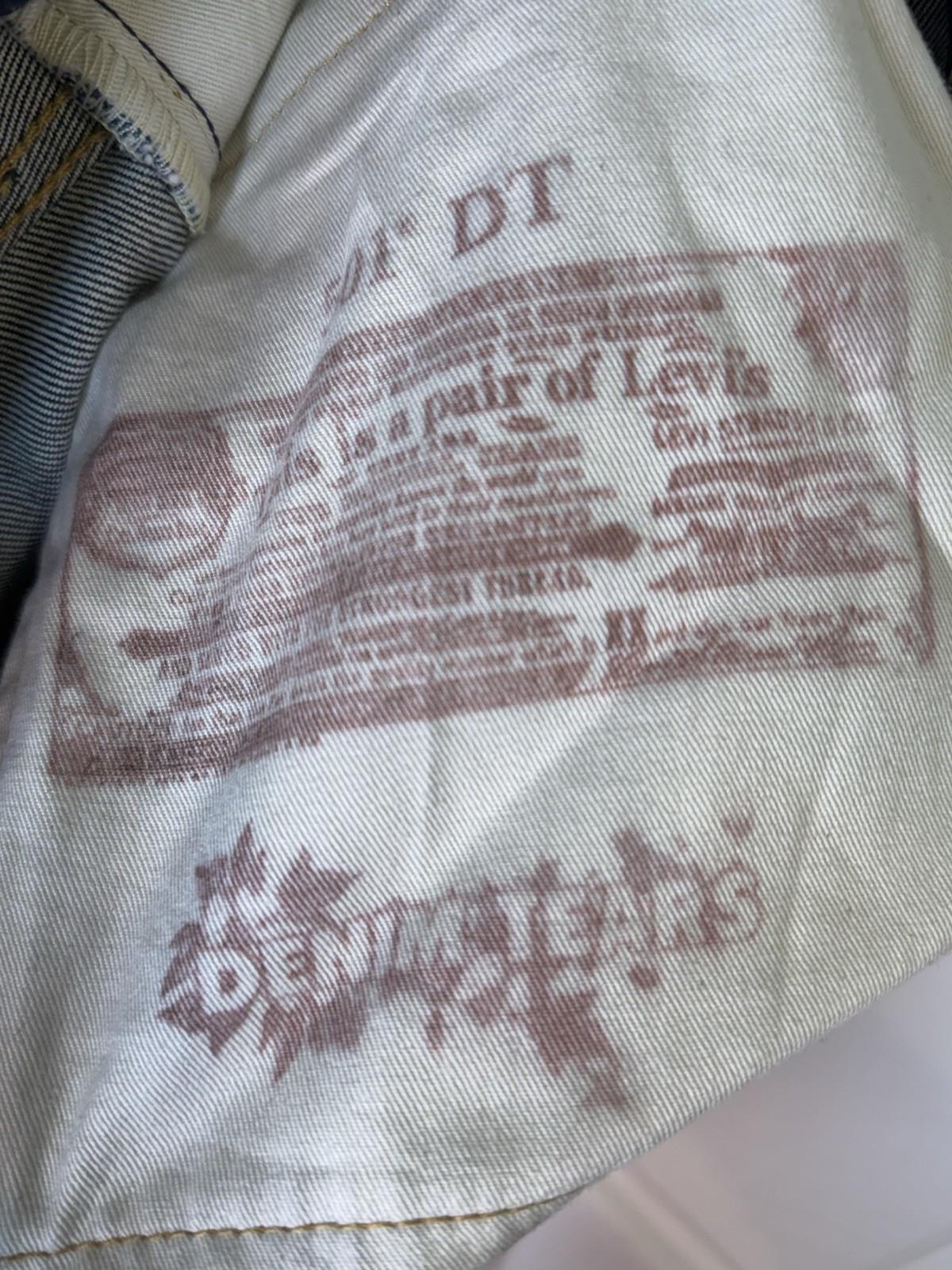Denim Tears x Levi’s The Cotton Wreath Jean Selvedge Size 33/32