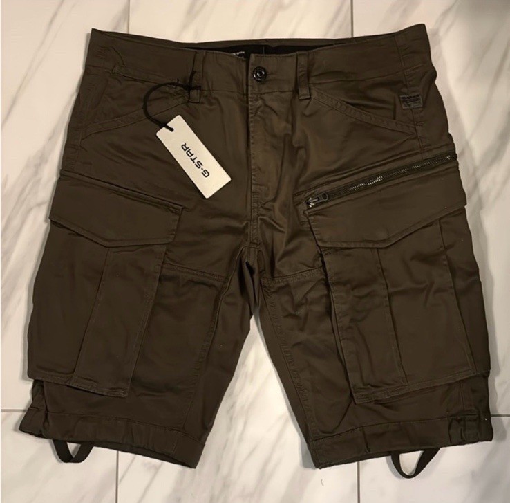 G-Star Raw Men’s Rovic Zip Regular Fit Cargo Shorts Gray New