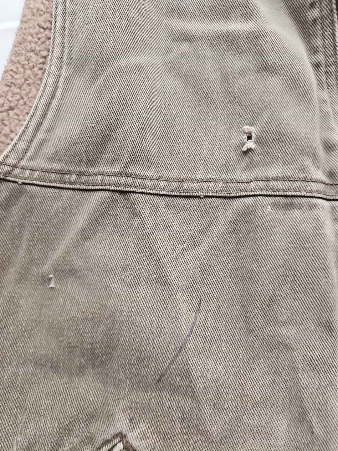 Wolverine Upland Vest Men’s Large Gray Sharpa Lined Chore Western Work Denim