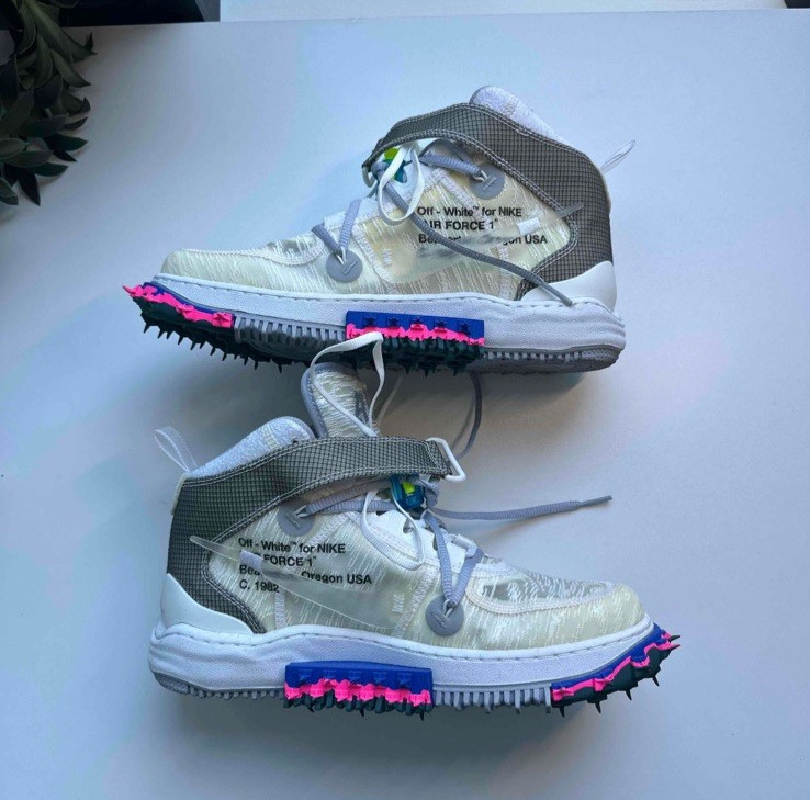 Nike x Off-White Air Force 1 Mid SP Virgil Abloh D06290 100 White Size 9.5