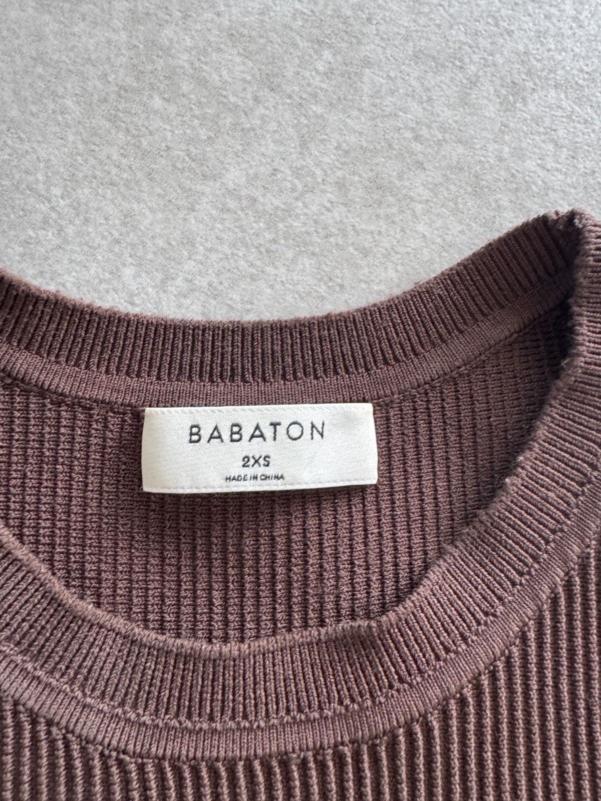 Babaton Sculpt Knit Muscle Tank – Brown – 2XS