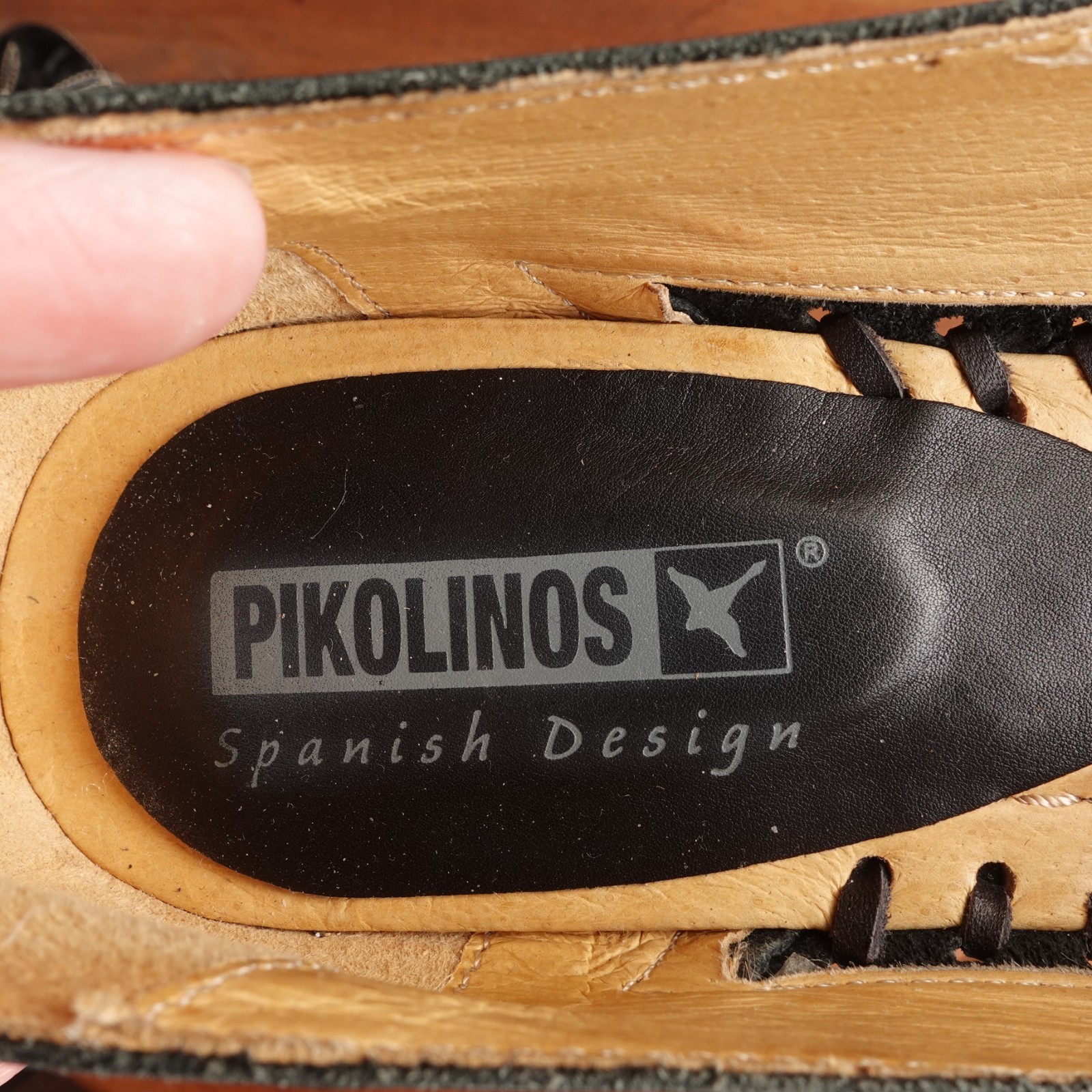 Pikolinos Heels Womens SZ EU 40 US 9-9.5 BLK Leather Comfort Career Neutral Shoe