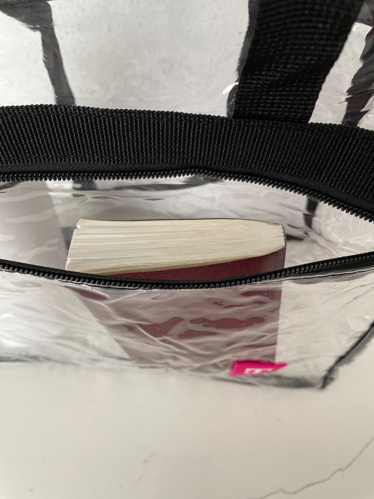 Tote Bag T-Mobile PVC Clear Stadium Shoulder Strap Zip Side Pocket Unisex