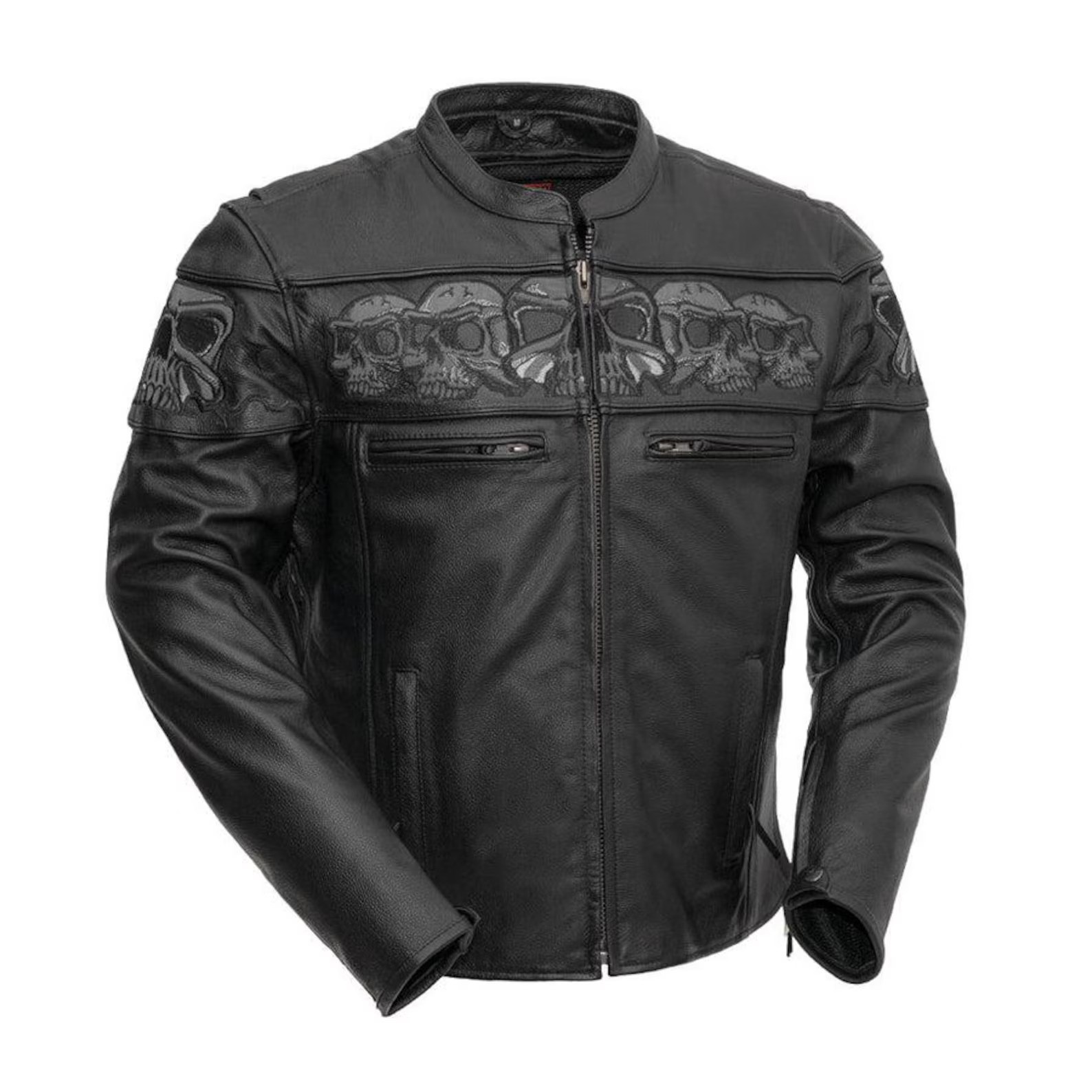Look Dangerous Style – Men’s Skull Motorcycle Jacket | Savage Vibes