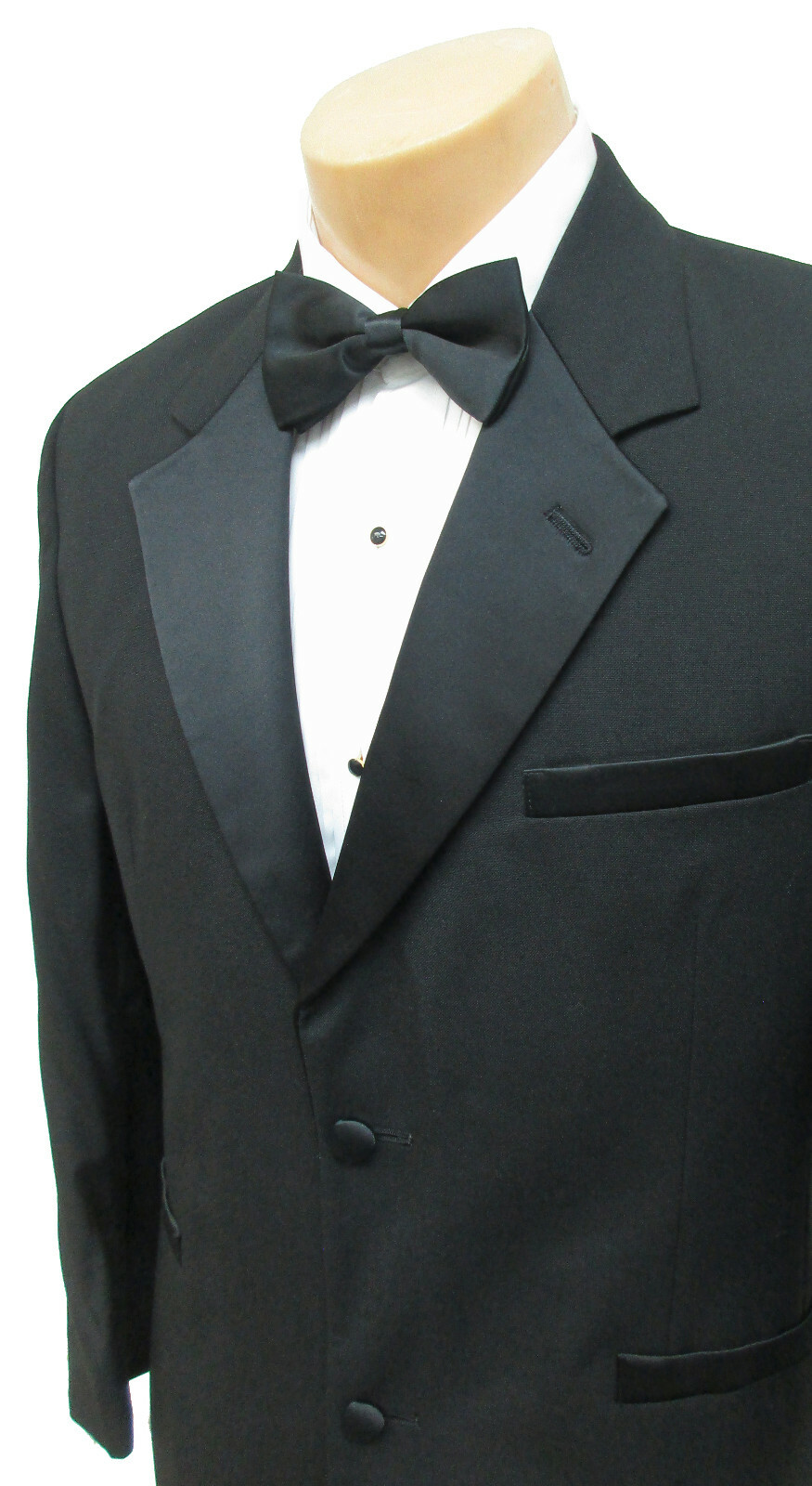 Men’s Long Black Andrew Fezza Tuxedo Frock Coat Church Wedding Formal Mason 40R