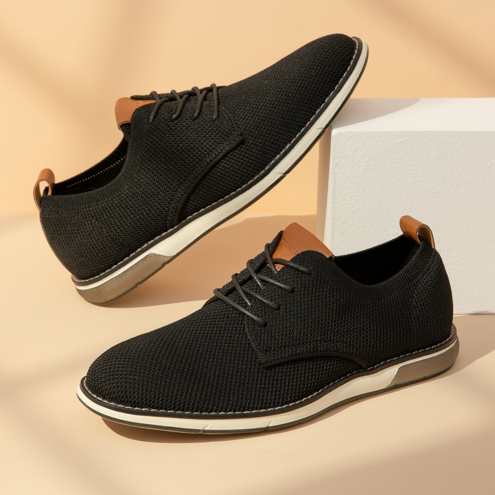 Men’s Casual Dress Oxfords Shoes Soft & Breathable Upper Business Derby Sneakers
