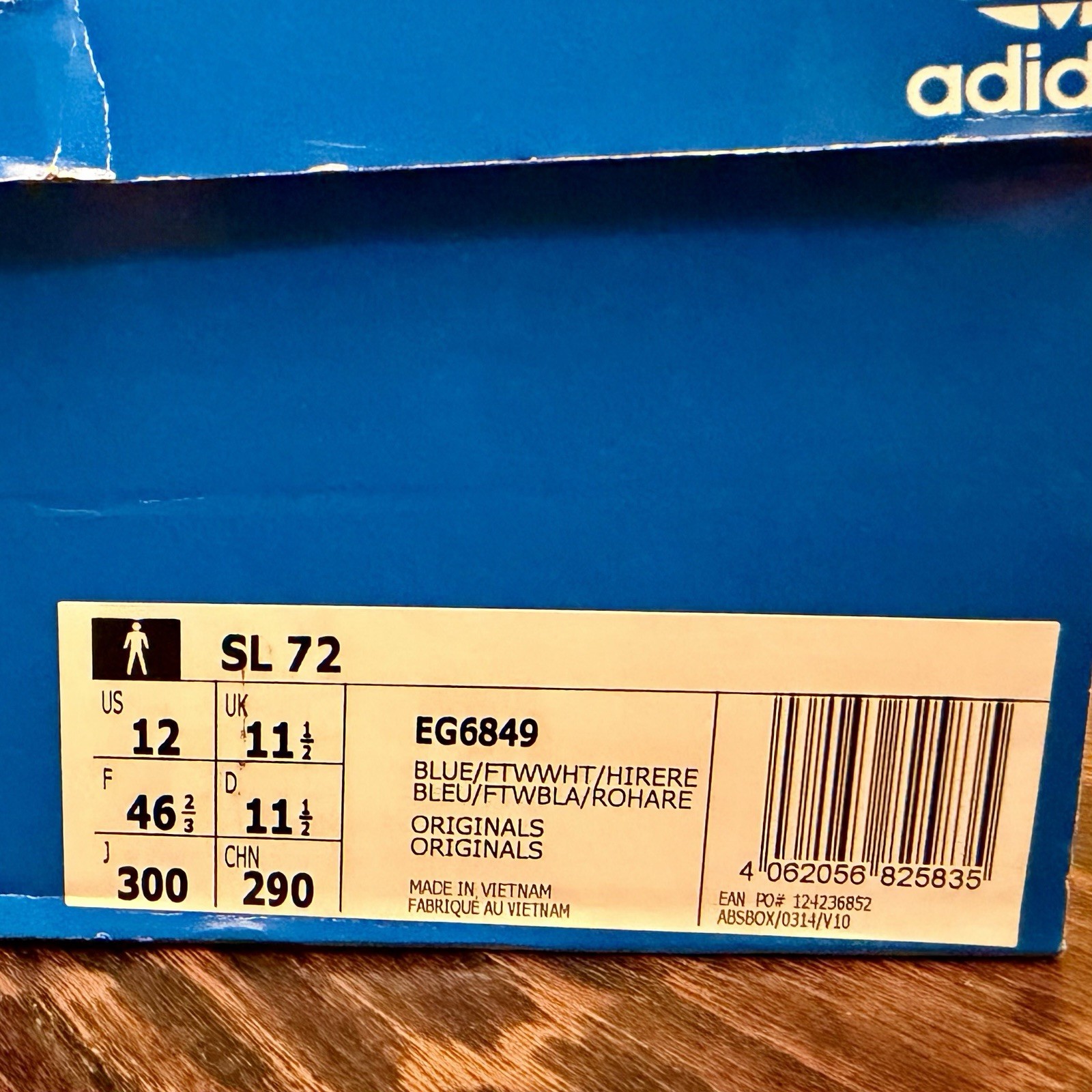 adidas SL 72 Blue – EG6849 – Size 12
