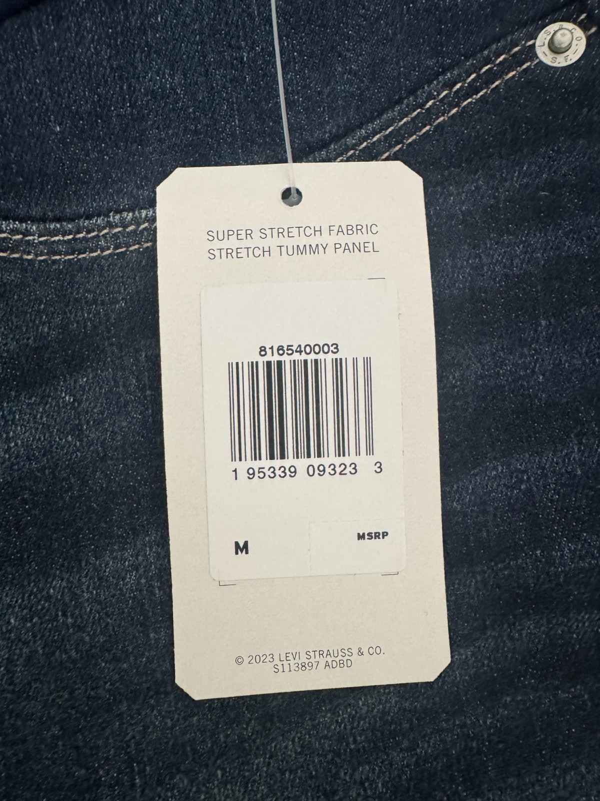 Levi’s Levi Strauss Signature Gold Maternity Bootcut Jeans NWT Size M Dark Blue