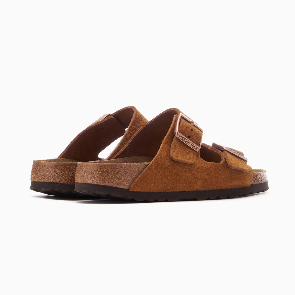 Birkenstock Arizona Mink Soft Footbed Suede Leather Sandal Unisex Shoes